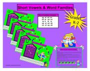 Smartboard Lesson Short Vowels and Word Families